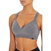 image:imageMarika Womens Johanna Molded Cup Seamless Sports Bra Heather Charcoal Large
