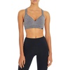 image:imageMarika Womens Johanna Molded Cup Seamless Sports BraBlackHeather Charcoal