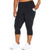 image:imageMarika Womens Plus Size Uma High Rise Pocket Tummy Control Capri LeggingBlack
