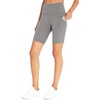 image:imageMarika Womens Odessa High Waist Tummy Control Bermuda Pocket ShortShortHeather Charcoal
