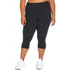 image:imageMarika Womens Plus Size Uma High Rise Pocket Tummy Control Capri LeggingBlack
