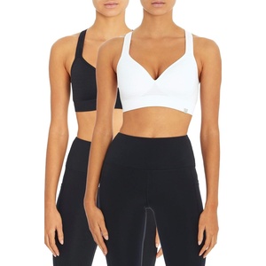 image:imageMarika Womens Johanna Molded Cup Seamless Sports BraBlackWhite