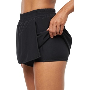 image:imageMarika Womens Lillian Asymmetrical Wrap Active SkortBlack