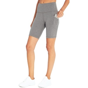 image:imageMarika Womens Odessa High Waist Tummy Control Bermuda Pocket ShortShortHeather Charcoal