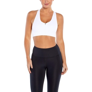 image:imageMarika Womens Savannah Zip Front Seamless Sports BraWhite