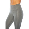 image:imageMarika Womens Brooke High Rise Tummy Control Capri LeggingHeathered Black