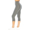 image:imageMarika Womens Brooke High Rise Tummy Control Capri LeggingHeathered Black
