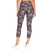 image:imageMarika Womens Carson High Rise Pocket Capri LeggingOmbre Blue Deco Floral