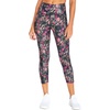 image:imageMarika Womens Carson High Rise Pocket Capri LeggingOmbre Blue Deco Floral