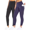 image:imageMarika Womens Cameron High Rise Tummy Control Legging2 Pack BlackMidnight Blue Small