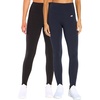 image:imageMarika Womens Carrie Tummy Control Legging2 Pack BlackMidnight Blue Medium