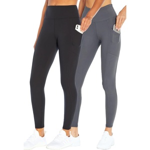 image:imageMarika Womens Cameron High Rise Tummy Control Legging2 Pack BlackTurbulence Medium
